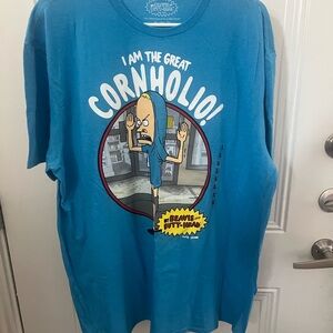 Cornholio Graphic Tee in Blue